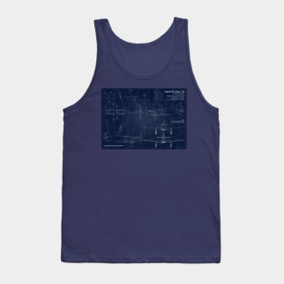 Yakovlev Yak3 URSS Blueprint Tank Top